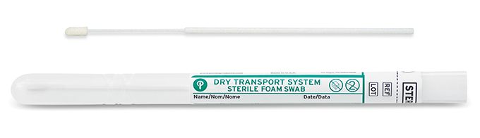 Puritan 6" Sterile Thin Foam Swab w/Nylon Handle & Transport Tube