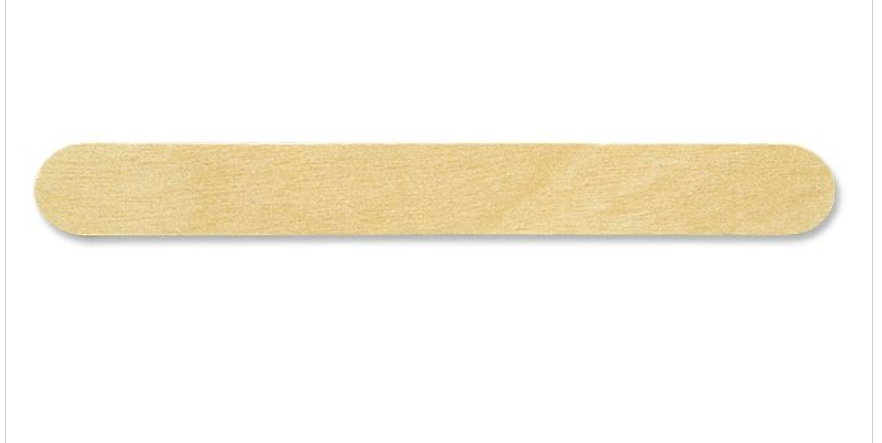 Brightwood 6" Standard Wood Tongue Depressor, Economy Grade