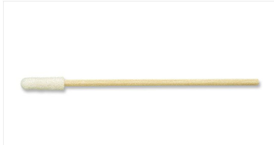 PurSwab 3" Mini-tip Foam Swab w/Wooden Handle