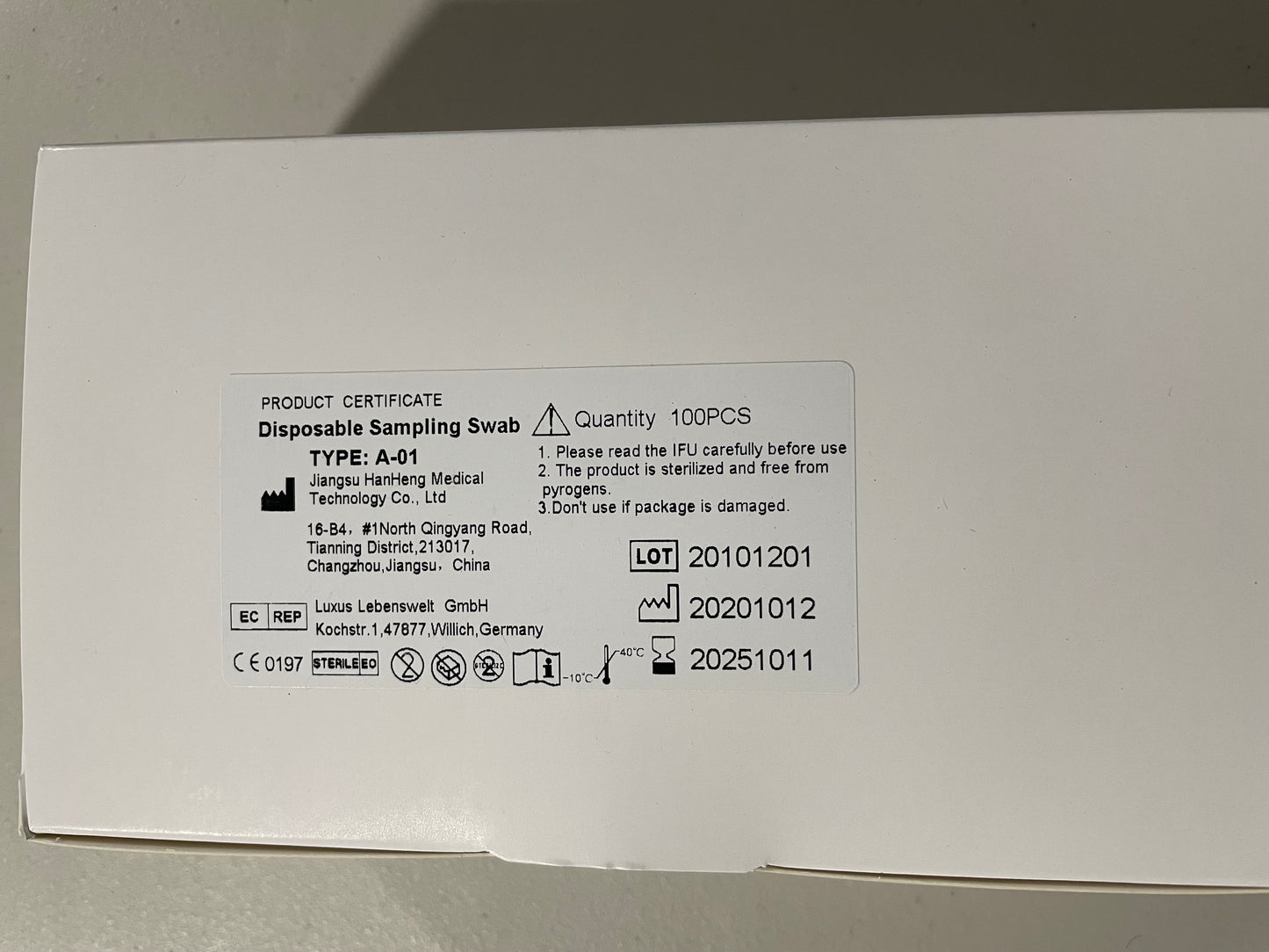 Disposable Sampling Swab-Nasal Swab