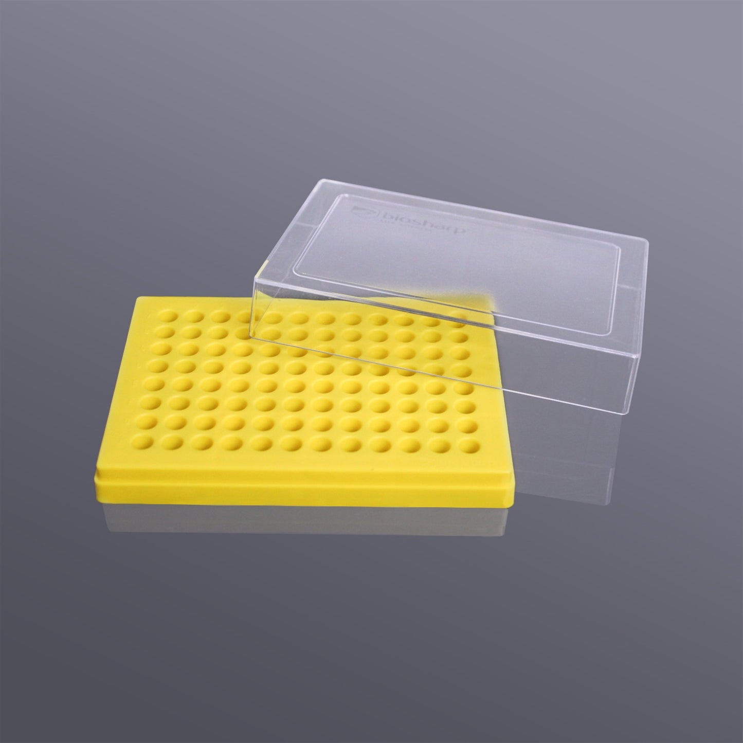 PCR tube racks-Choice of yellow,  grey, blue, black, orange	colors