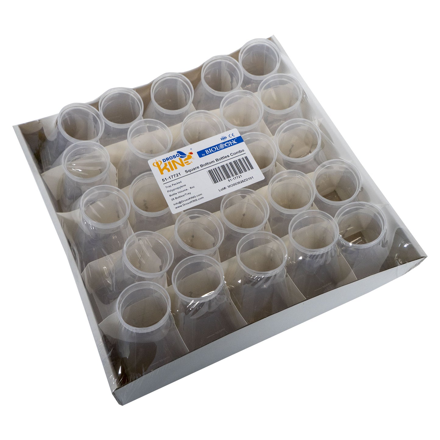 8oz PP Round Bottom Bottles in Tray