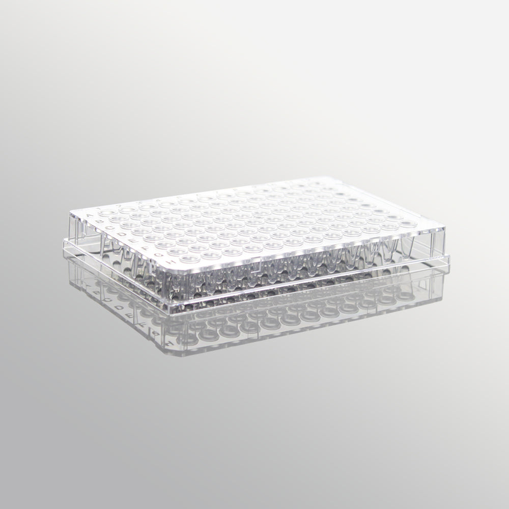 0.1mL 96 well PCR plate, full skirt, clear plate, clear tube
