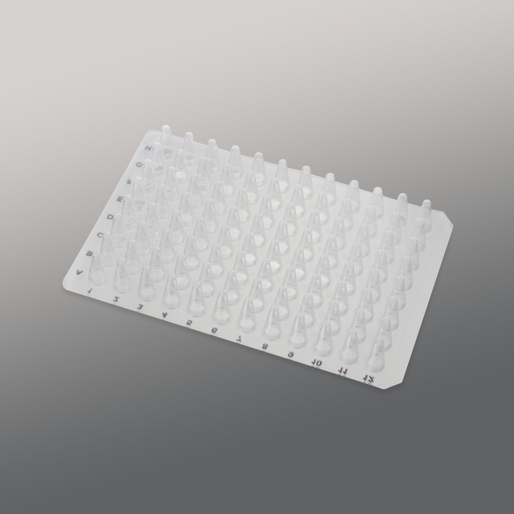 0.2mL 96 well PCR plate, No skirt, clear