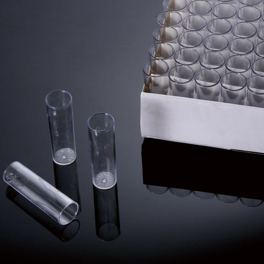 Drosophila vials, PP material, rack pack