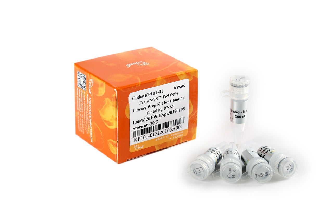 TransNGS® Tn5 DNA Library Prep Kit for Illumina® (for 50ng DNA)