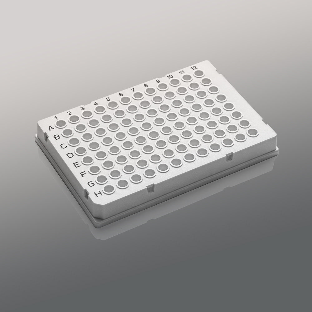 0.1mL 96 well PCR plate, full skirt, white plate, white tube