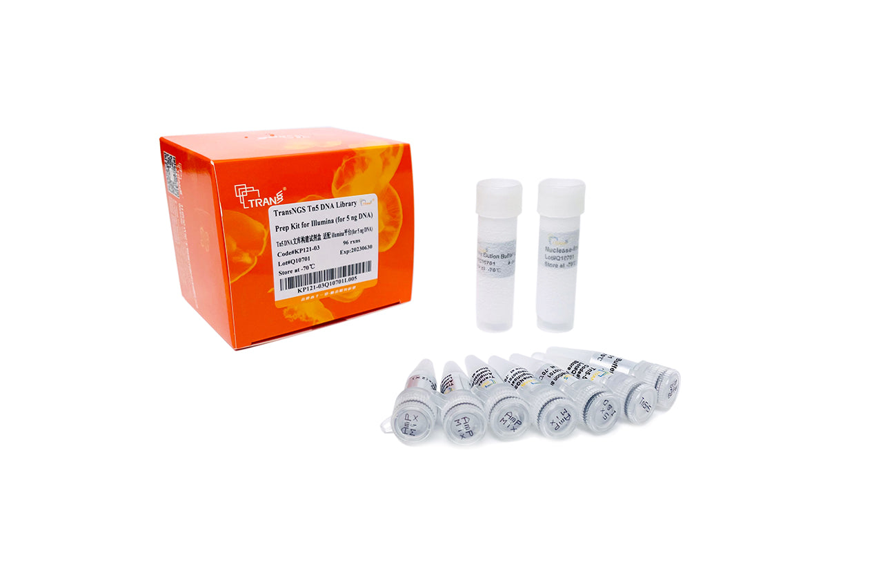 TransNGS® Tn5 DNA Library Prep Kit for Illumina® (for 5 ng DNA)