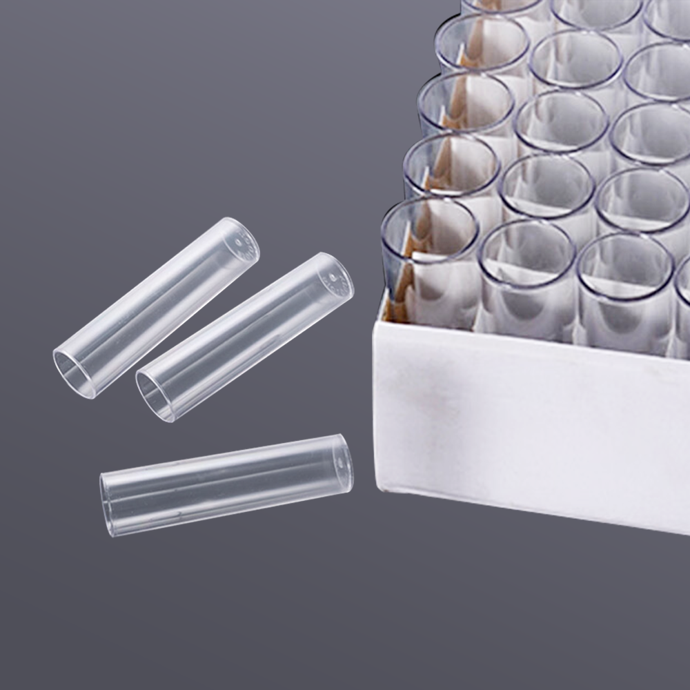 Drosophila vials, PS material, rack pack