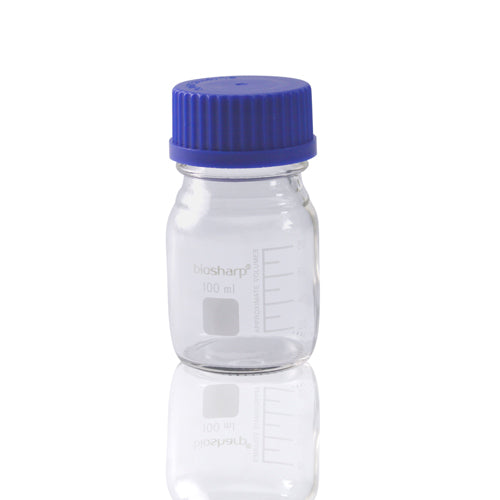 100ml Glass media bottle, clear