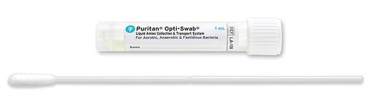 Puritan Opti-Swab Liquid Amies Media Transport System - Sterile Elongated Flock Swab 1ml Liquid Amies Medium - LA 106