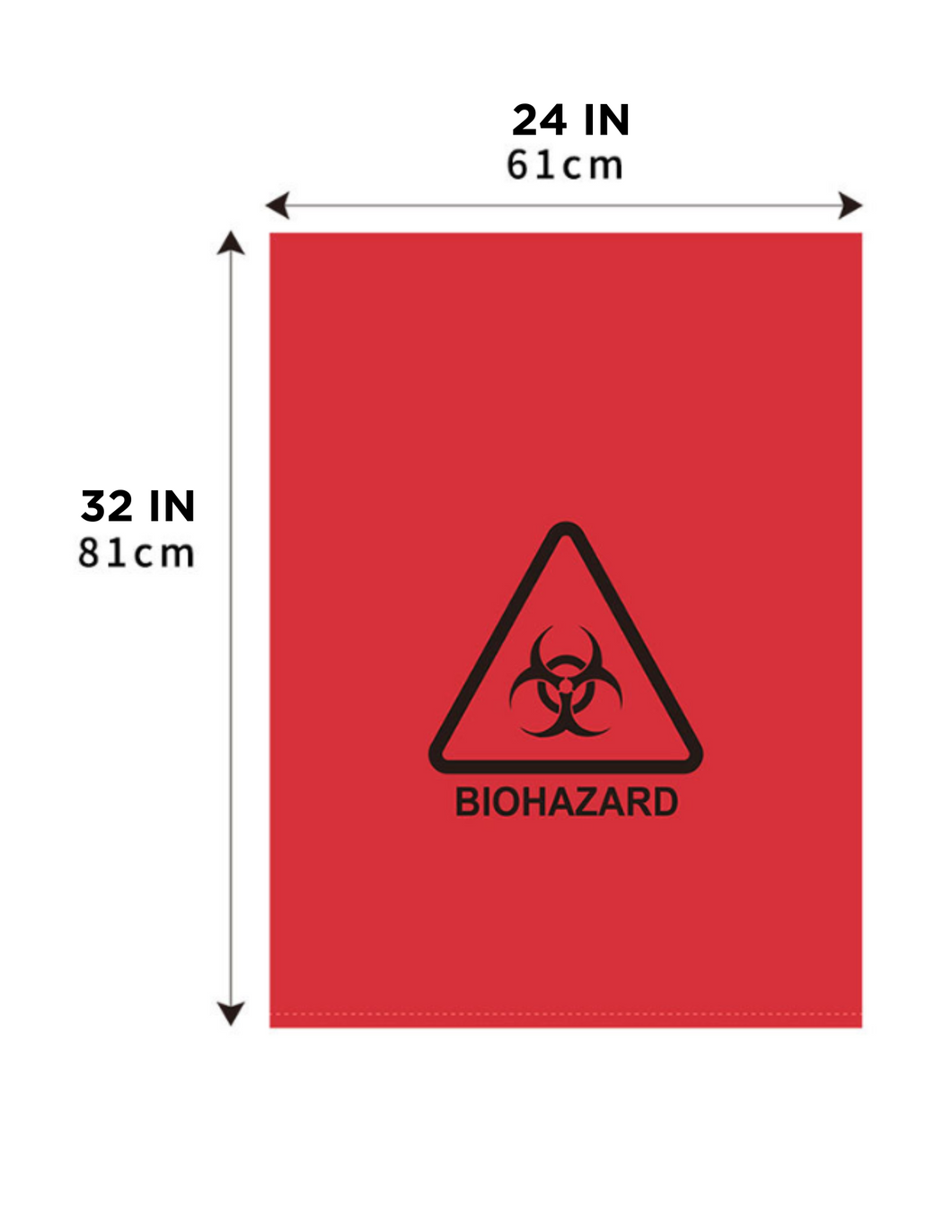 Autoclavable and Biohazard Bag (Flat Bag), Medium Size
