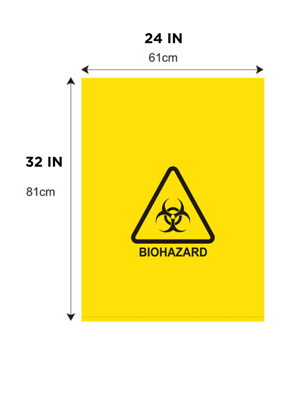 Autoclavable and Biohazard Bag (Flat Bag), Medium Size