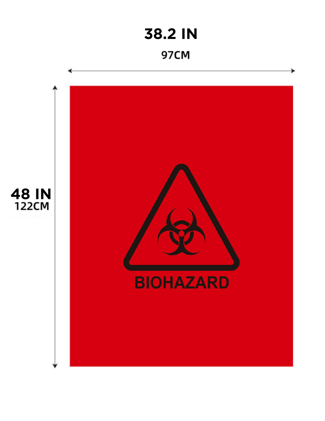 Autoclavable and Biohazard Bag (Flat Bag) , Extra Large Size