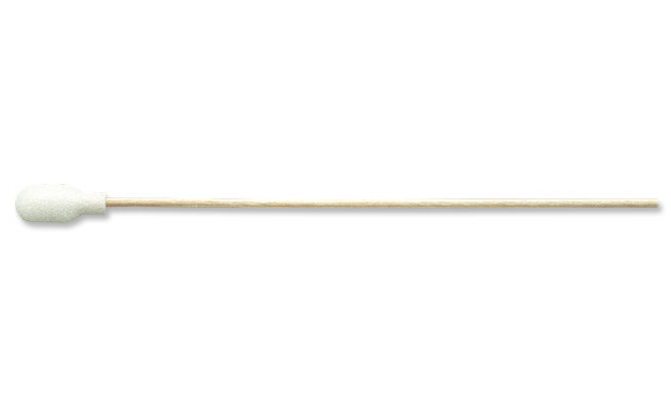 PurSwab 6" Standard Foam over Cotton Swab w/Wooden Handle