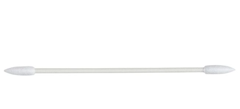 PurSwab 3" Lint Free Double-Ended Cone Shaped Cotton Swab w/Paper Handle