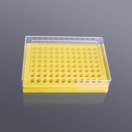 PCR tube racks-Choice of yellow,  grey, blue, black, orange	colors