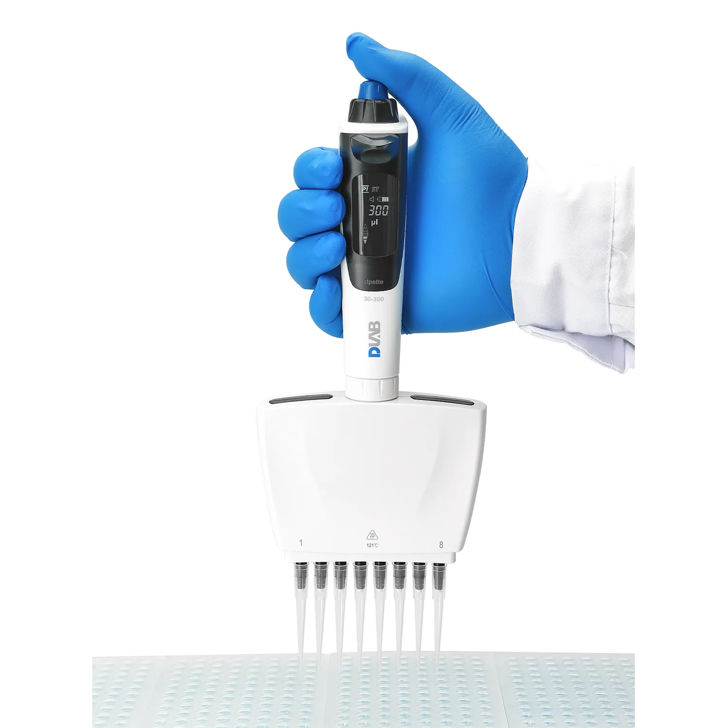 DLAB dPette+ Electronic Eight-channel