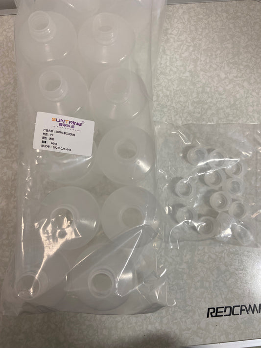 500ml transparent PP narrow mouth reagent bottle