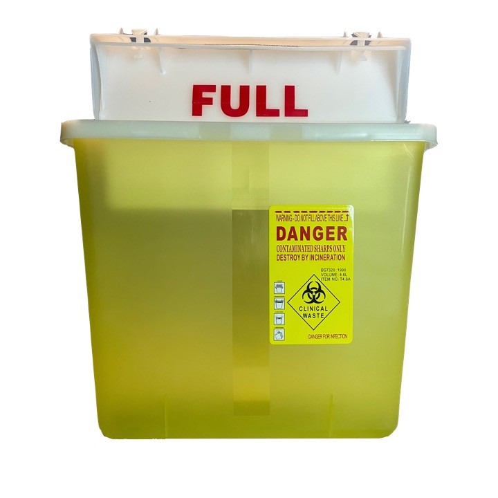 Sharps container biohazardous waste disposal -1L