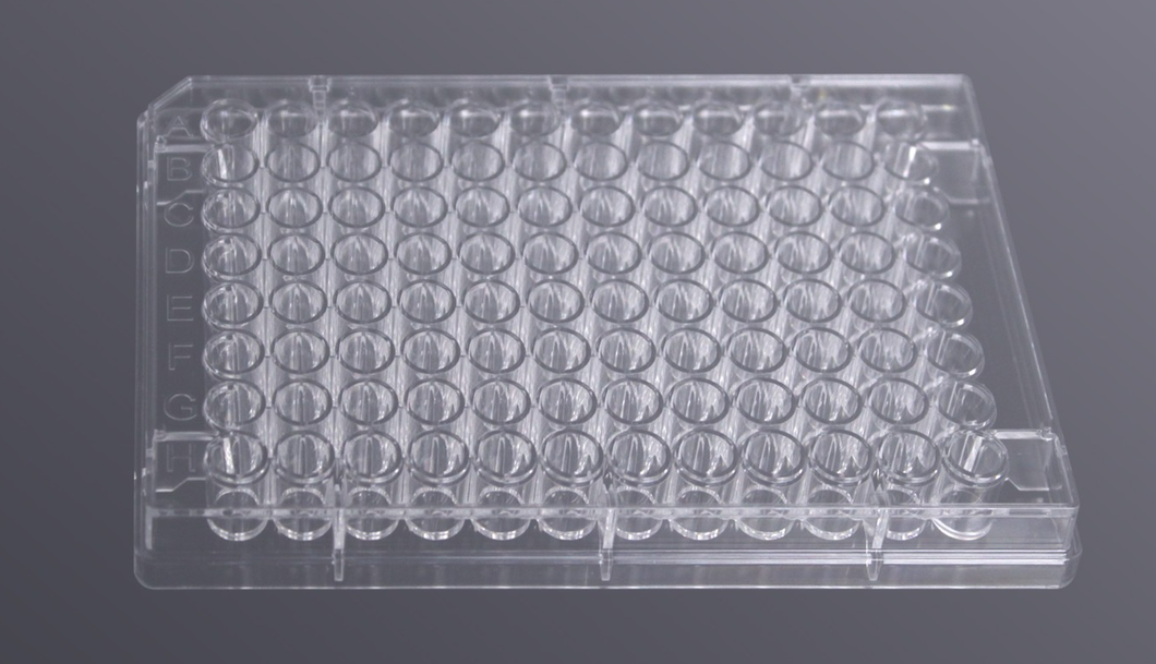 Assay Microplate, undetachable, clear plate with clear bottom