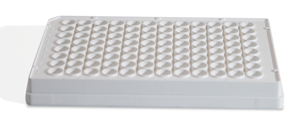 Assay Microplate, undetachable, white plate with white bottom
